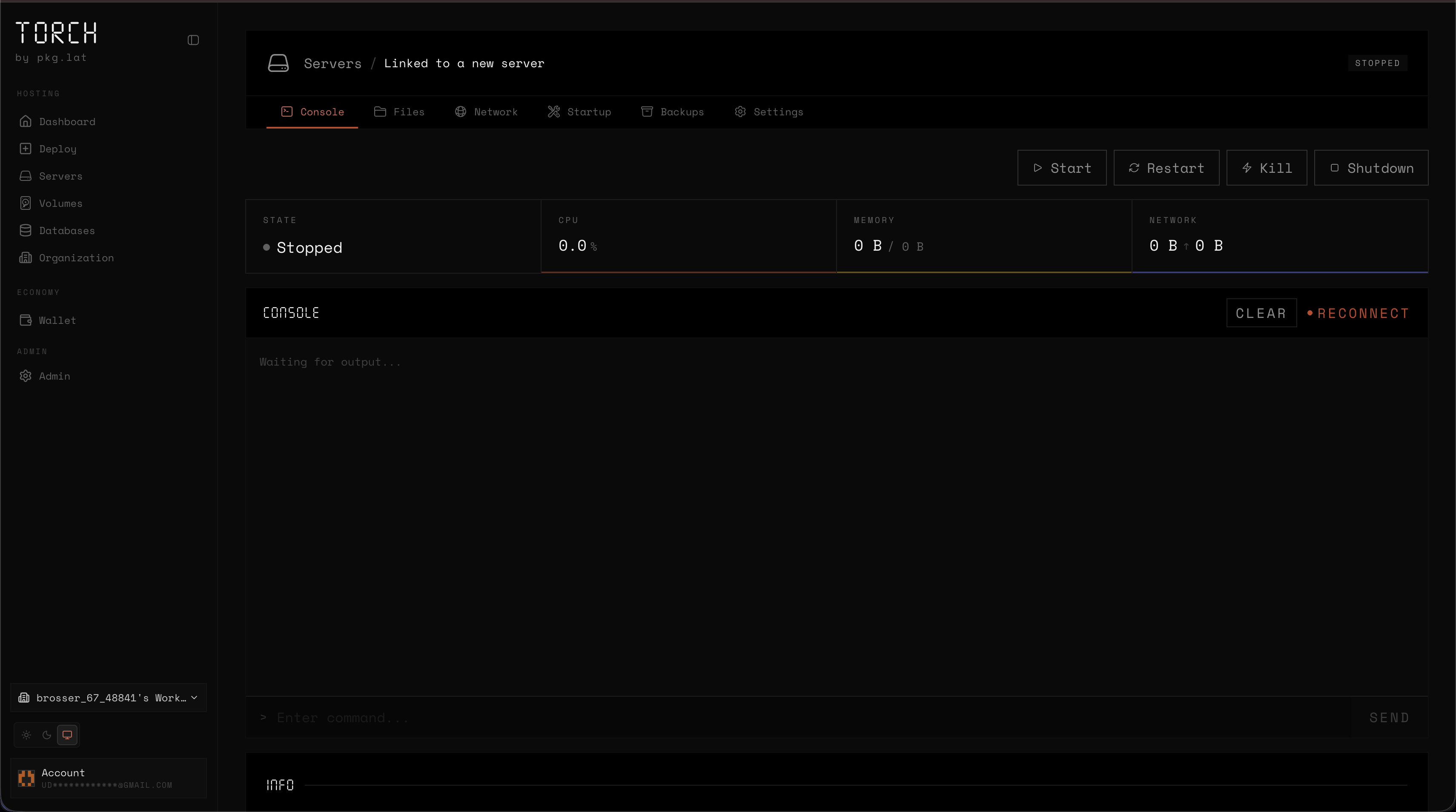 pkg.lat main console
